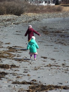 Here's a little more perspective of the beach in Maine.