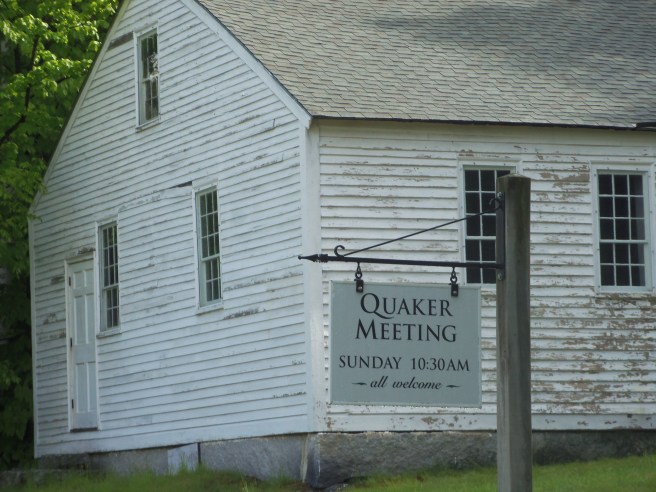 The center of the village was the Friends meetinghouse, which is still in use.