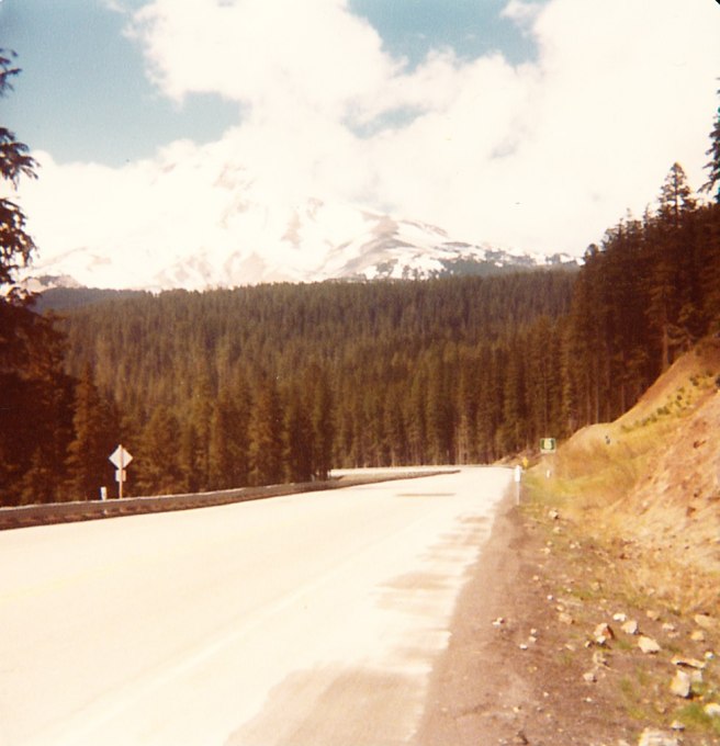 Driving toward Rainier.