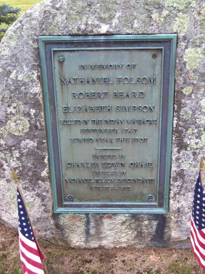 An earlier Indian massacre is also remembered.