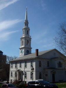 The first Baptist church in America stands along the way. 