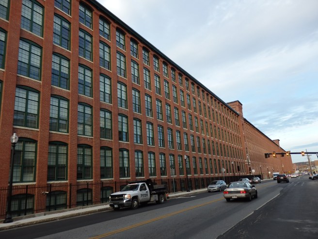 Hard as it is to imagine, this group of mills was once dwarfed by those on the other side of the Merrimack River as it rolled through Lawrence, Massachusetts. 