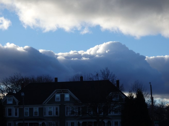 Afternoon winter sky over Dover. 