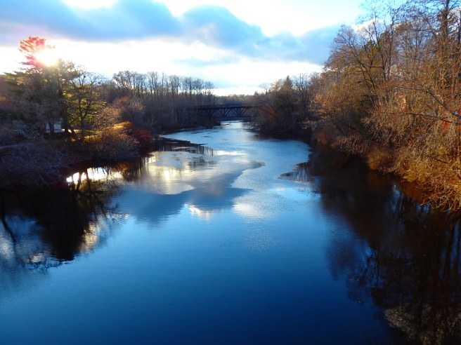 A mid-afternoon view of the Cocheco River running through Dover carries a forewarning of winter. 