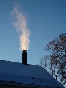 You know it's a cold morning when you look out the window and see this. Especially when all the other neighbors are in the same boat.